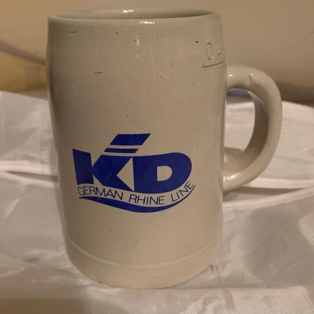 KD German Rhine Line Die Marksburg b. Braunschweig am Rhein .4 Liter Stein